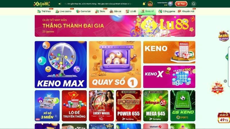 Các Hình Thức Xổ Số Nổi Bật Tại LU88