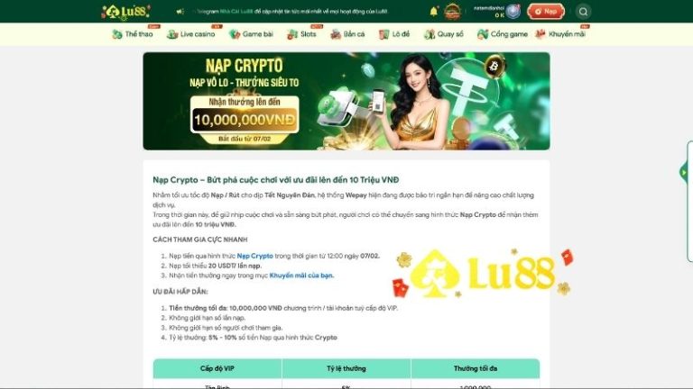 Cách Tham Gia Chương Trình Nạp Crypto