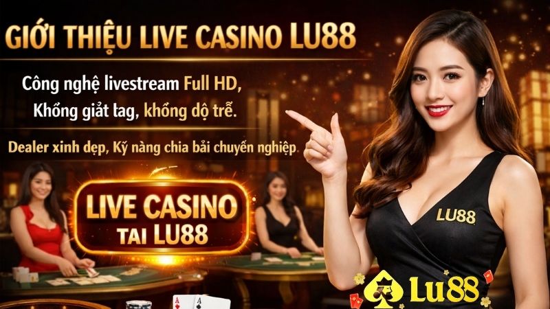 Live Casino LU88 – Không Gian Giải Trí Sống Động Như Ngoài Đời Thực